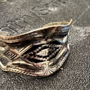 Montana Silver Cuff Bracelet. Courage and Strength Silver Cuff